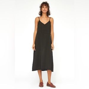 LACAUSA Alma slip dress | black | medium